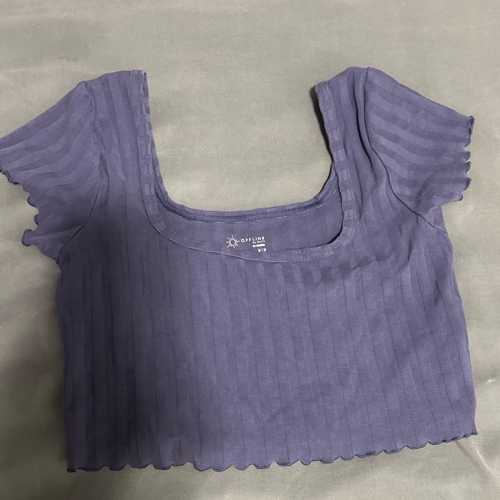 Aerie Offline Cropped Square Neck